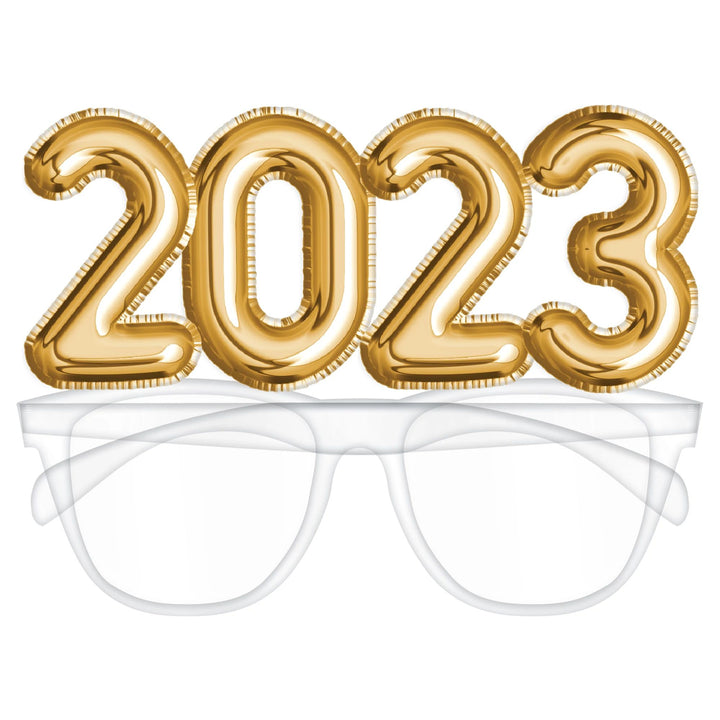 2023 Gold Balloons Glasses, New Year Eve Party Glasses, New Year Eve Party