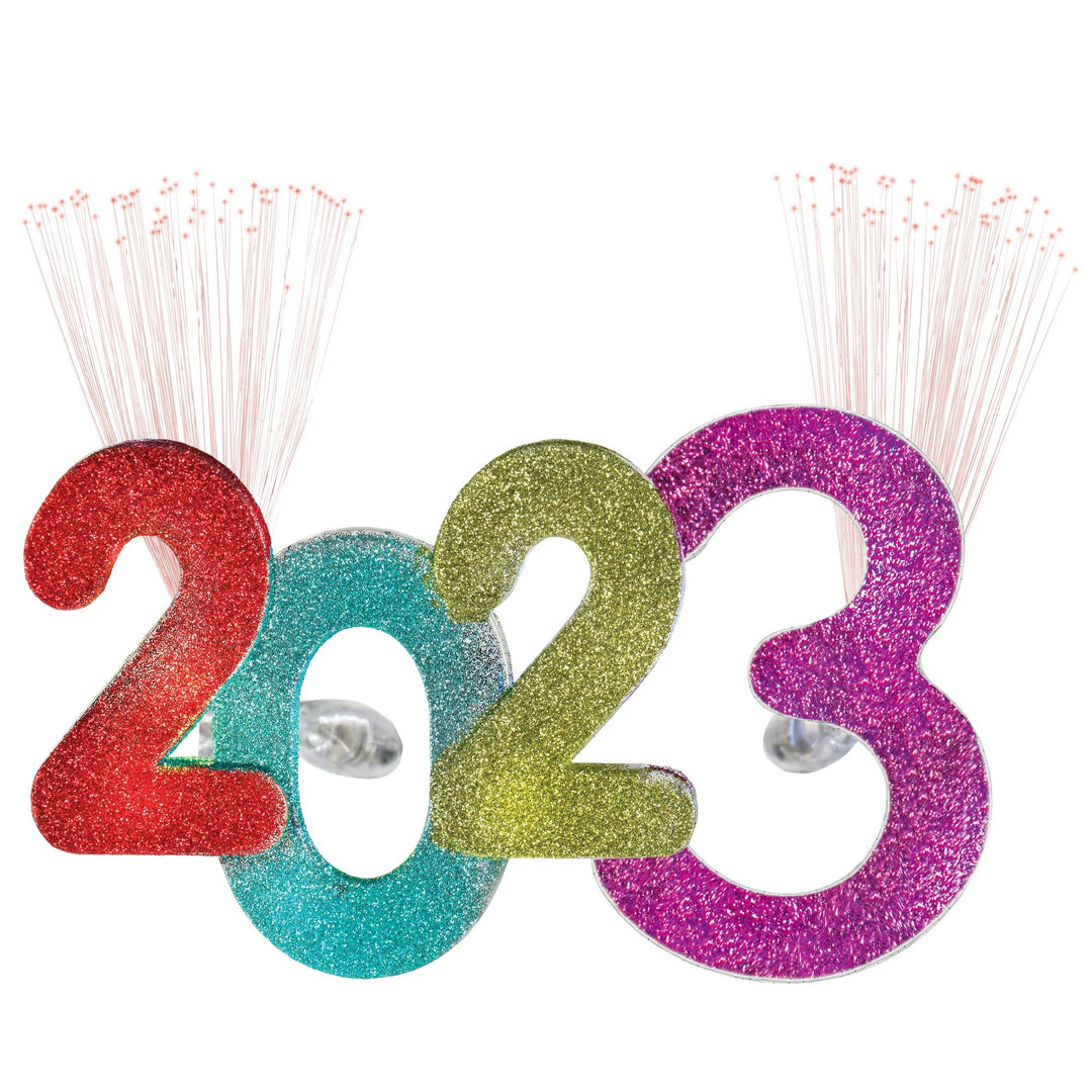 The New 2023 Light Up Fiber Optic Spray Glasses New year Party Glasses New Year Eve Glasses