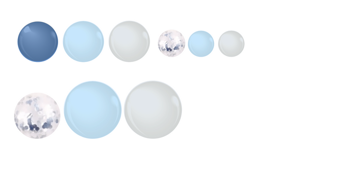 Baby Blue Balloon Garland Party Decor