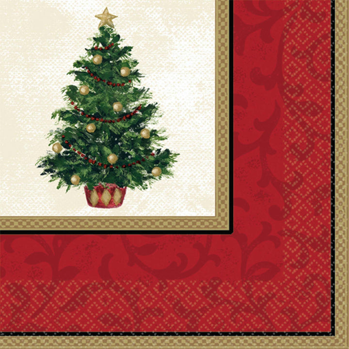 Classic Christmas Tree Metallic Party Kit