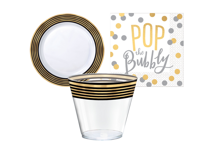 Gold Stripe Hot Stamped