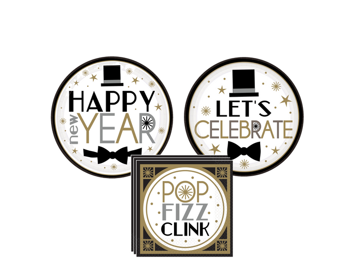 New Year Eve Dapper Night Tableware