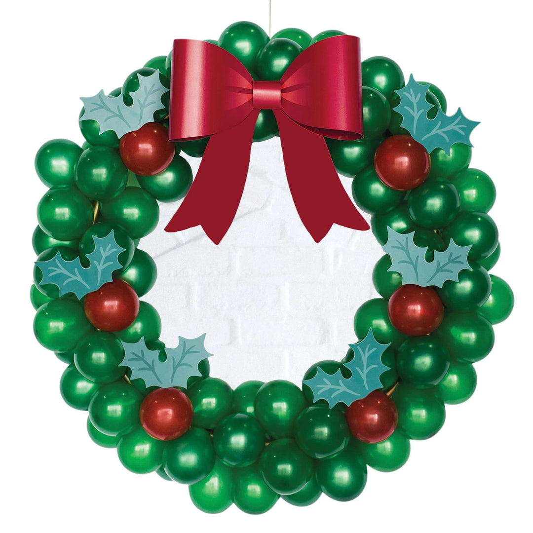 Merry Christmas Latex Balloon Wreath Kit