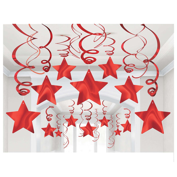 Shooting Stars Mega Value Pack Swirl (Red and Silver)