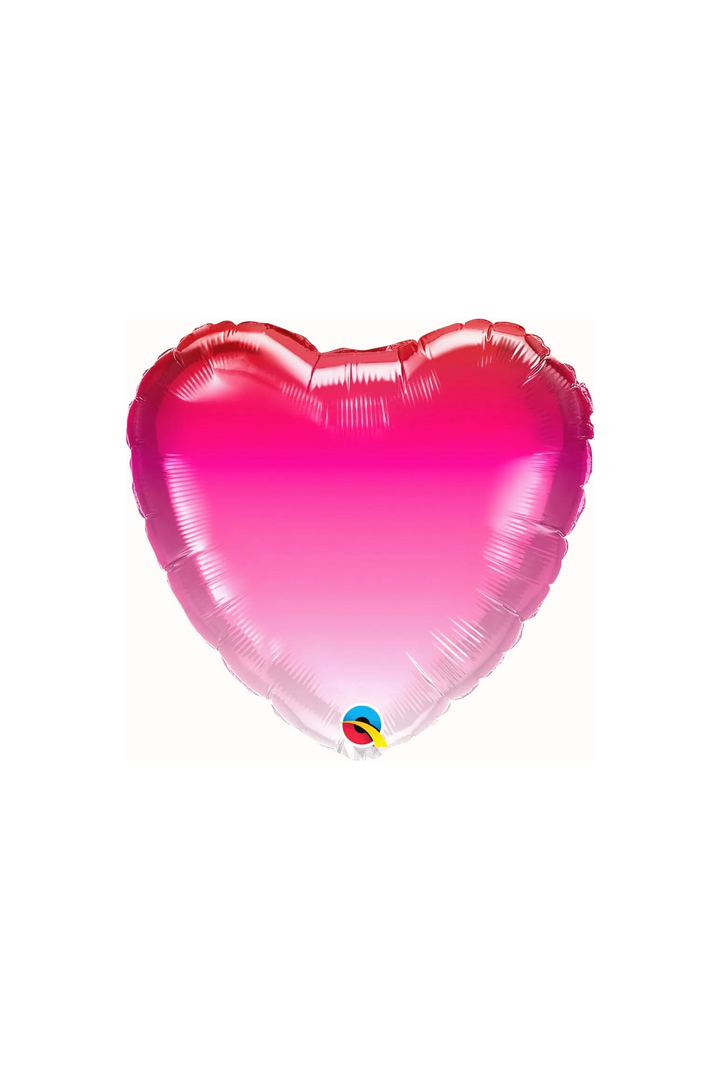 Happy Valentine Day Balloon, Pink Ombre Heart Shape Balloons Bouquet, Heart in a Hole Balloon, Pink Ombre Balloon, Valentine Day Gift