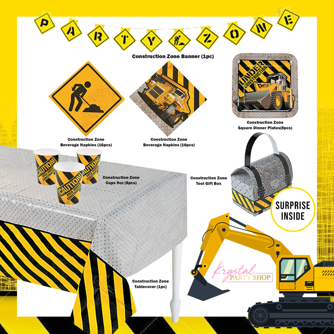 Paper Construction Zone Party Kit