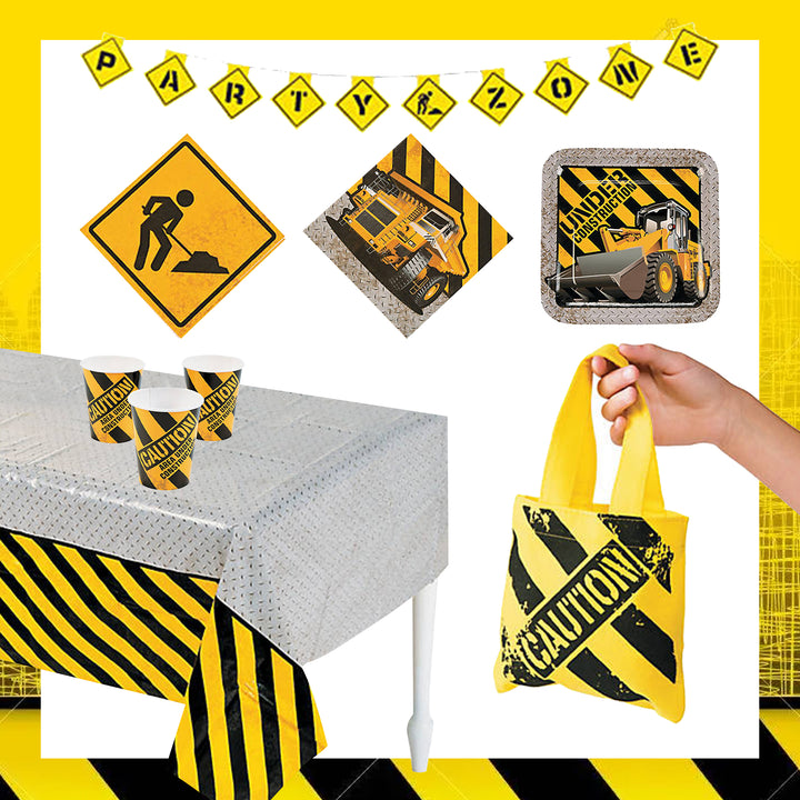 Paper Construction Zone Party Kit