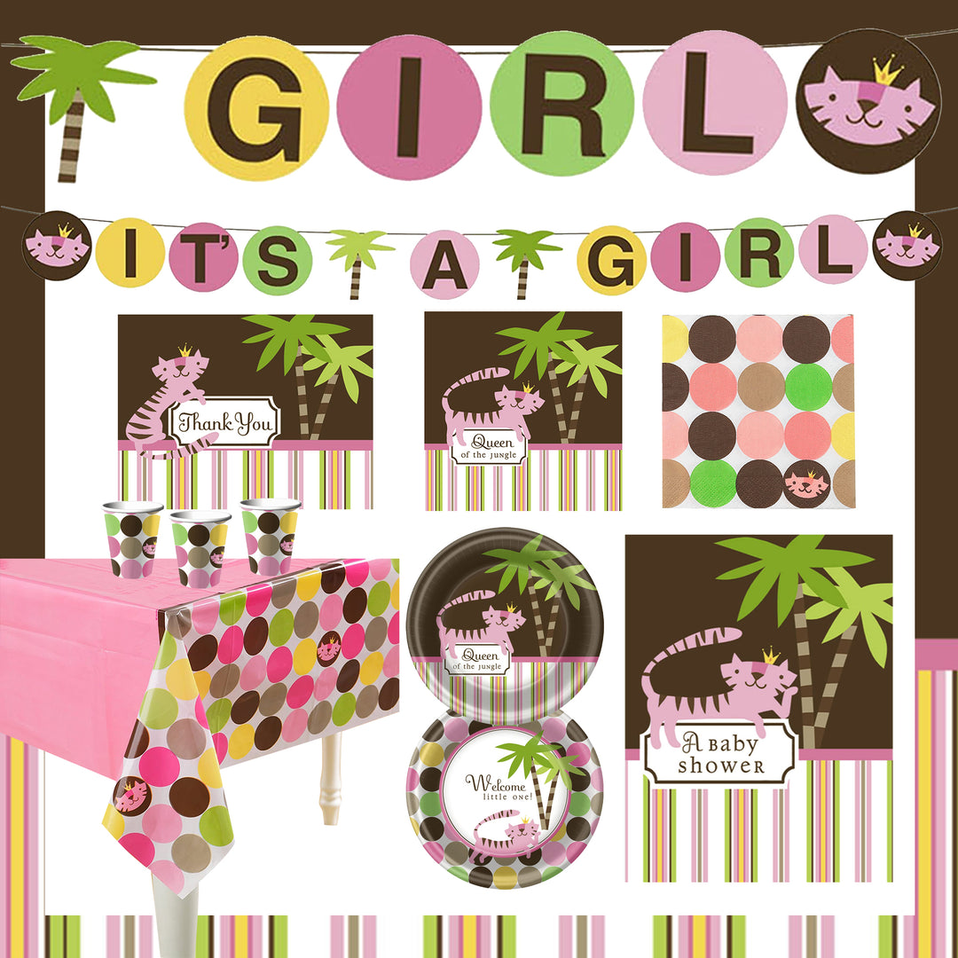 Queen of the Jungle Baby Shower Party Kit