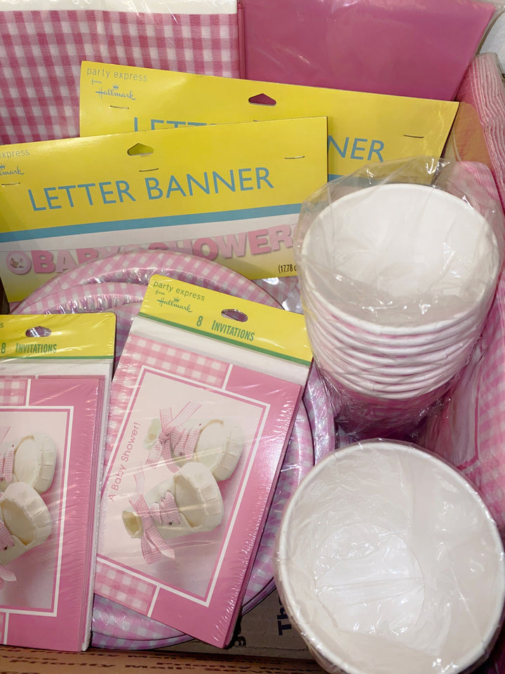 Baby Girl Shoe Baby Shower Party Kit