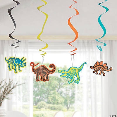 Dino Dig Hanging Swirl Decorations