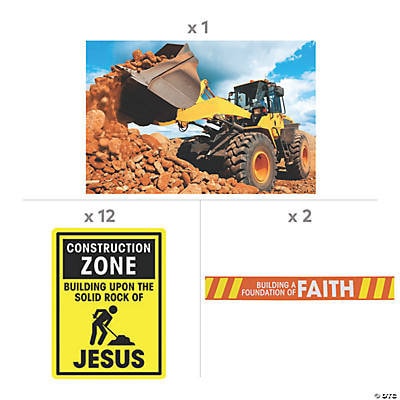 Construction VBS Site Scene Setter Decorating Kit
