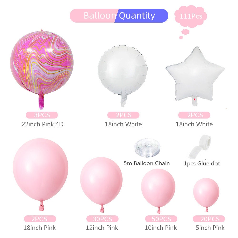 Pale Pink Balloons Garland Kit