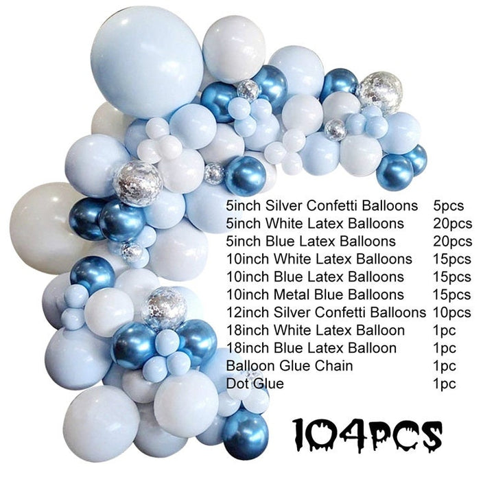 Baby Blue Balloon Garland Party Decor