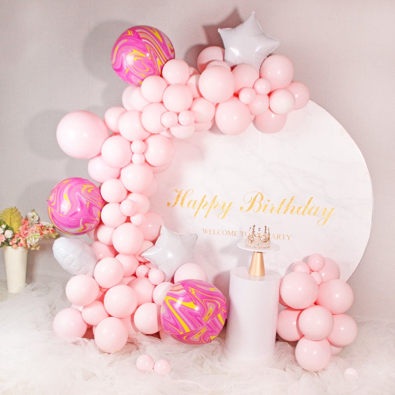 Pale Pink Balloons Garland Kit