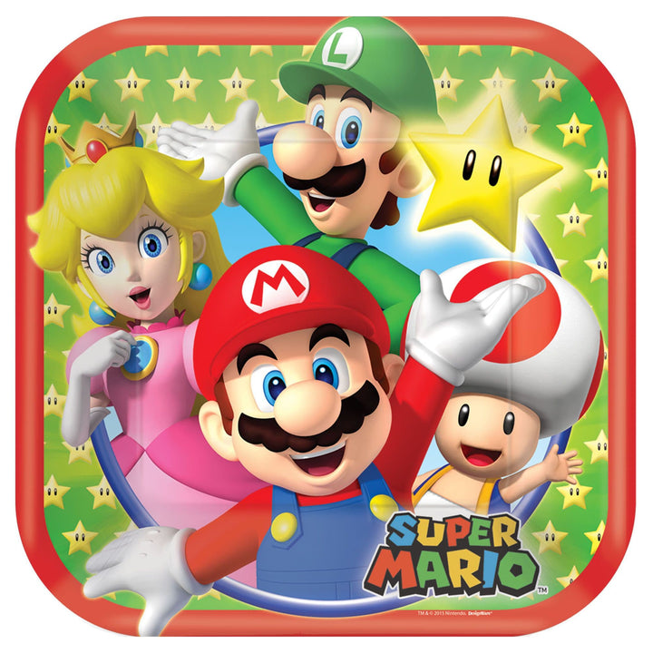 Super Mario Bros Children's Deluxe Birthday Party Kit
