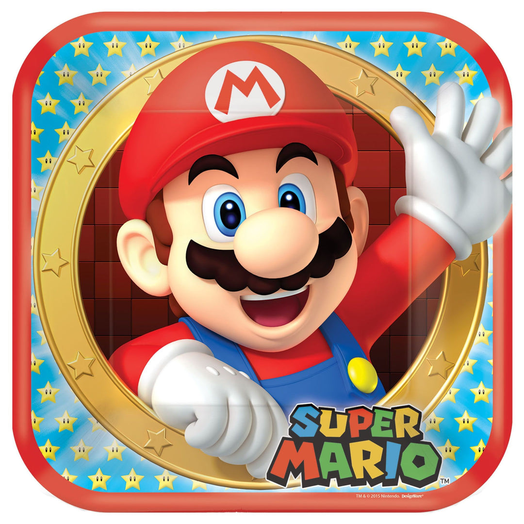 Super Mario Bros Children's Deluxe Birthday Party Kit