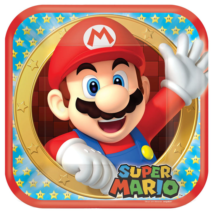 Super Mario Bros Children's Deluxe Birthday Party Kit