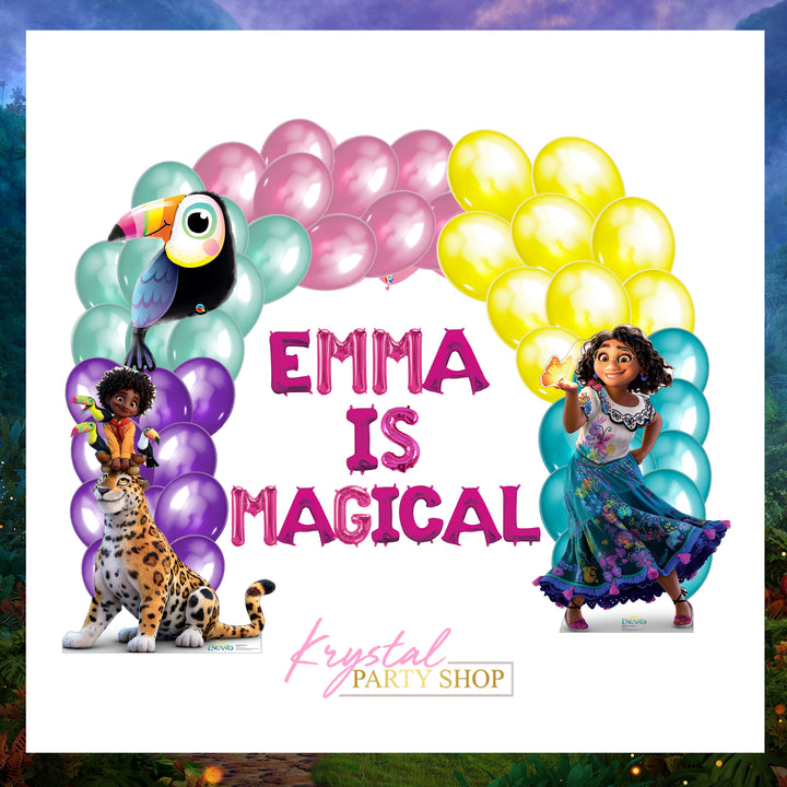 Encanto Balloon Garland and Cardboard kit