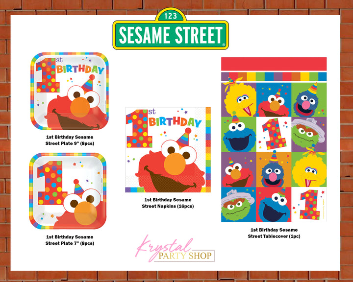 1st Birthday Sesame Street Party Kit