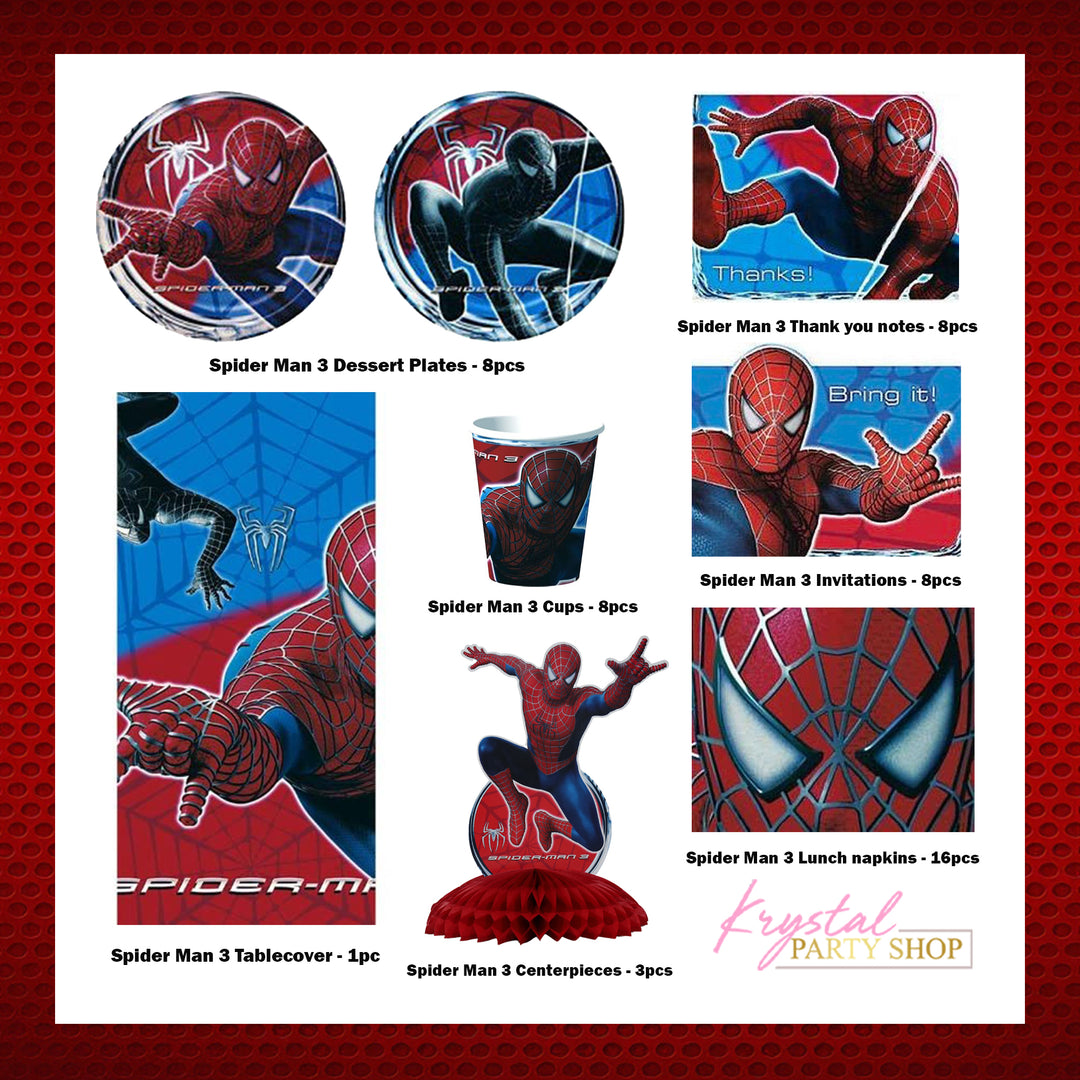 Spider Man 3 Party Kit