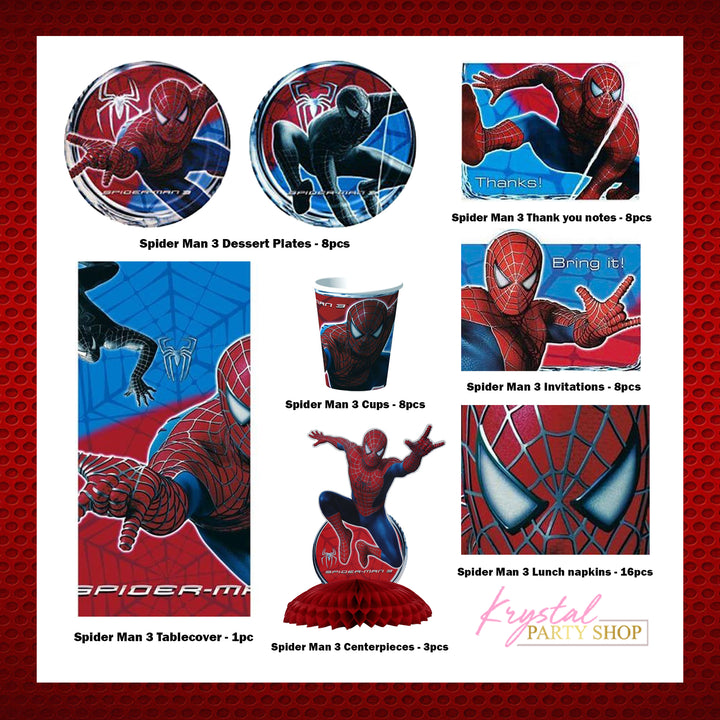 Spider Man 3 Party Kit