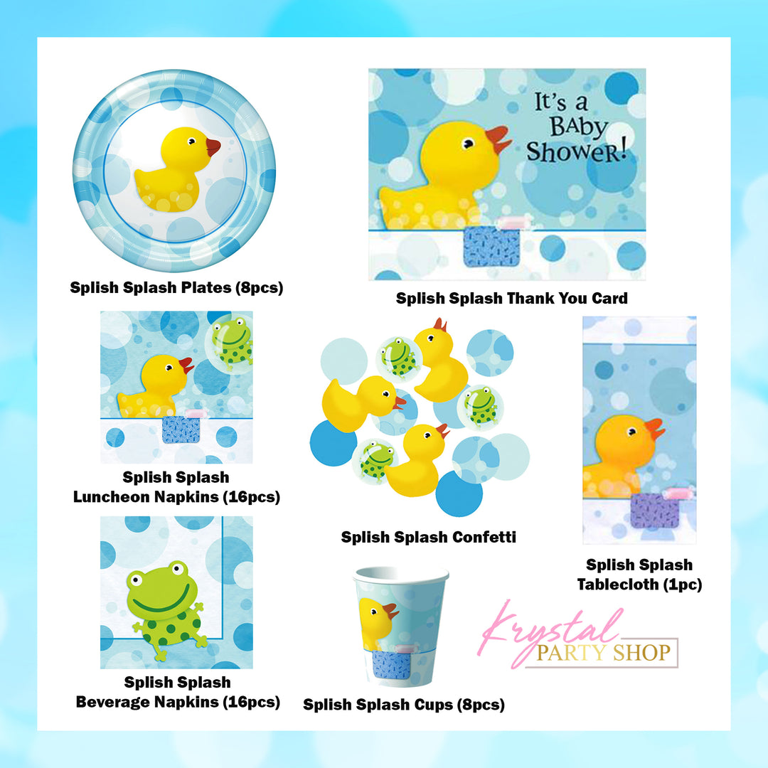 Baby Shower Rubber Duck 'Splish Splash Party Kit