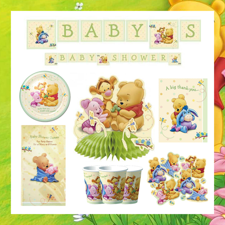 Baby Winnie the Pooh and Friends Baby Shower Party Kit