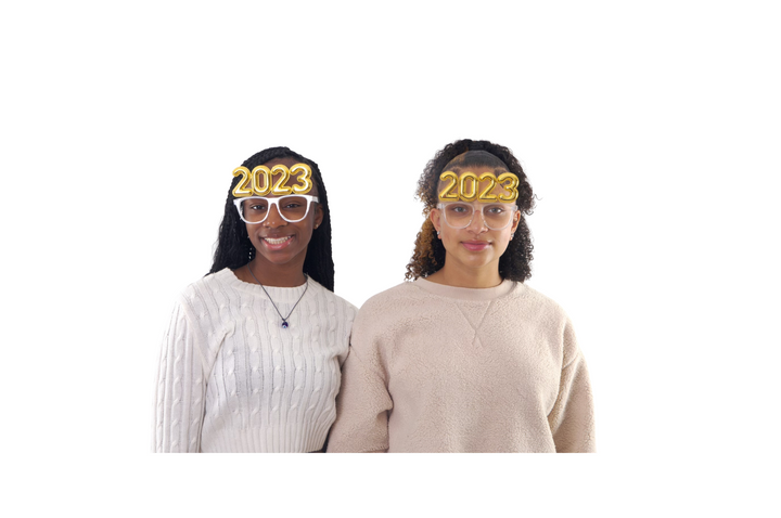 2023 Gold Balloons Glasses, New Year Eve Party Glasses, New Year Eve Party