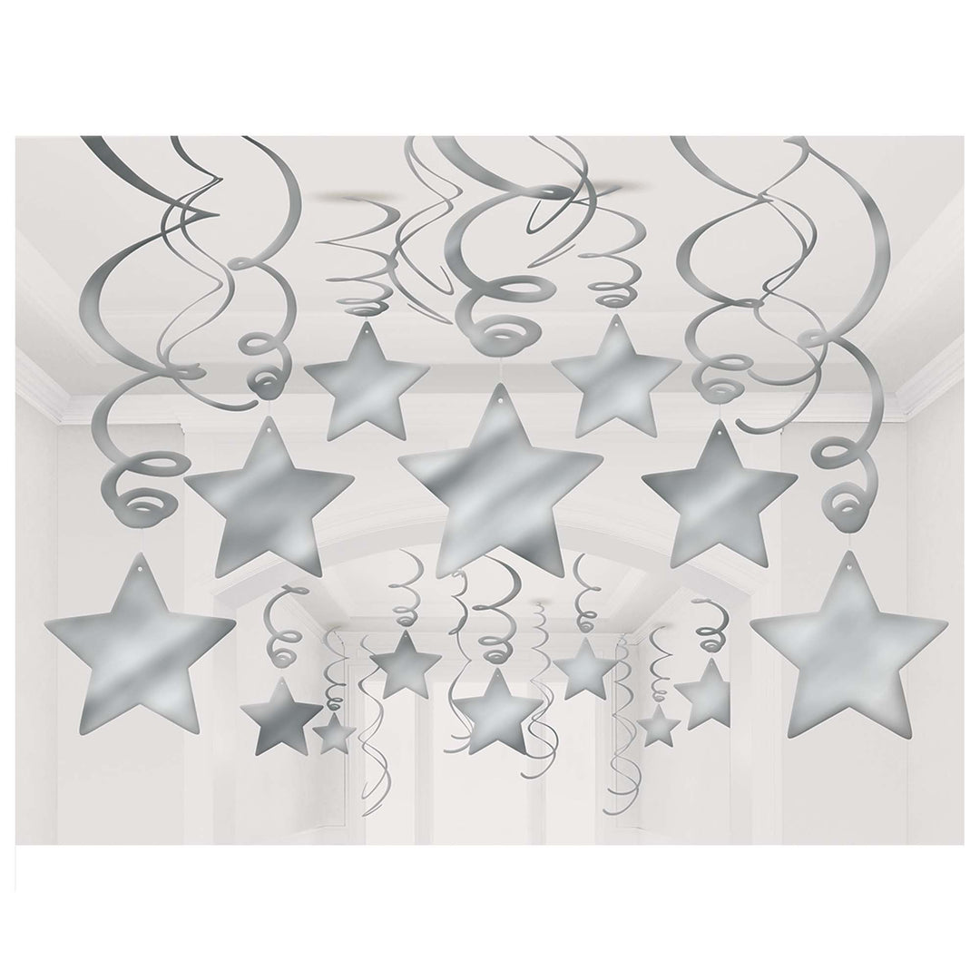Shooting Stars Mega Value Pack Swirl (Red and Silver)