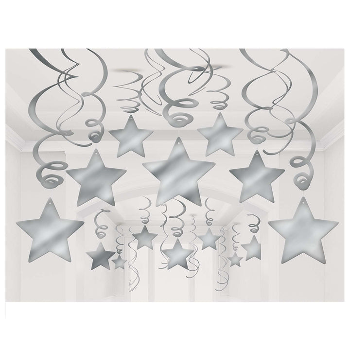 Shooting Stars Mega Value Pack Swirl (Red and Silver)