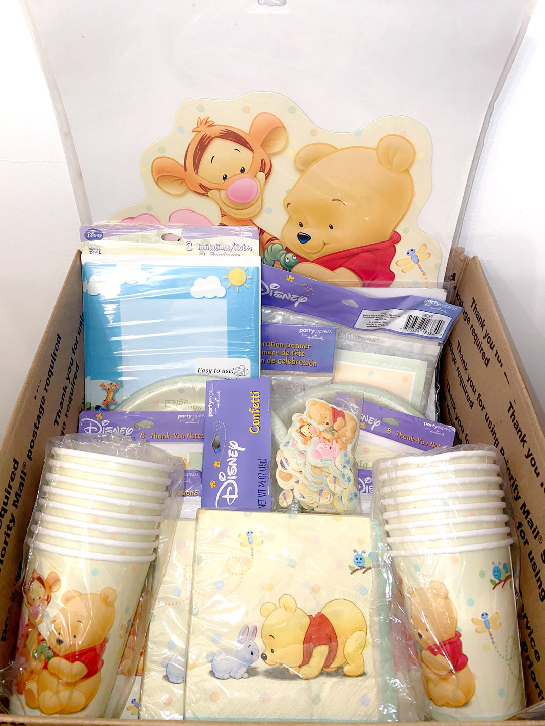 Baby Winnie the Pooh and Friends Baby Shower Party Kit